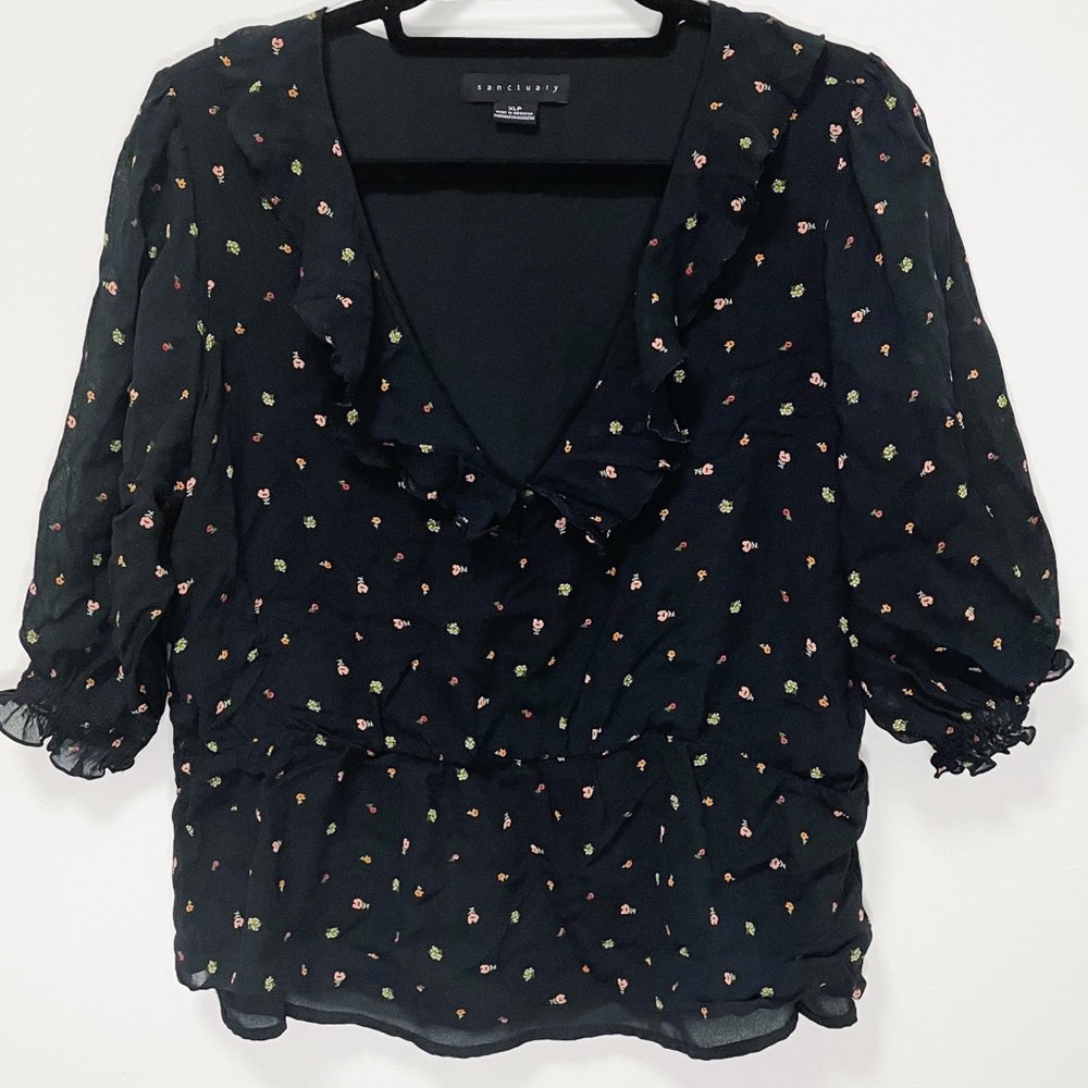 Sanctuary Emelia Ruffle Blouse XL